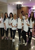 hand to hand flyering promo girls London