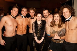 hire hot topless butlers