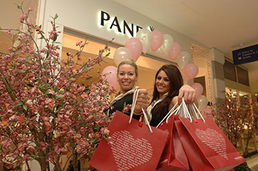 Gorgeous promotional models provided to Pandora in London